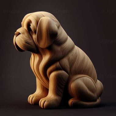 3D model Leo the dog famous animal (STL)